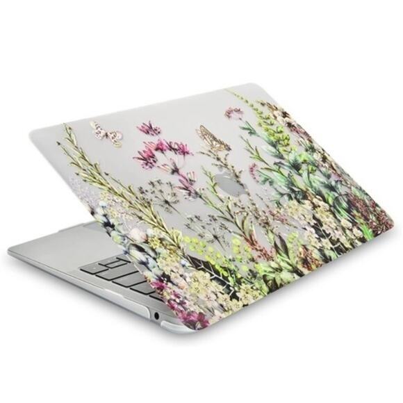 Clear Flower Mac Book Pro 13 inch Touch Bar Plastic Hard Case - Picture 3 of 6